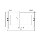 фото 2 -Направляющие 53мм / 800мм полного выдвижения (УСИЛЕННЫЕ, до 100кг, шариковые)