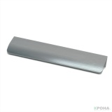 Ручка профильная 256мм, МАТОВЫЙ ХРОМ (L=400мм, ВС-116, скругленный торец)