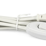 фото 3 -Шнур питания с выключателем и вилкой (БЕЛЫЙ, 1.7м)