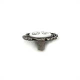 фото 2 -Ручка-кнопка d=46 керамика СЕРЕБРО античное ВС-84