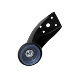 фото 3 -Опора гнутая h=90 (100) / 20*50мм ЧЕРНЫЙ матовый (ножка для дивана 002 F)