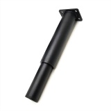 Опора регулируемая d=40 / h=150-260 (ЧЕРНЫЙ матовый, IN-150, усиленная)