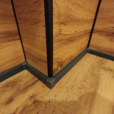 фото 5 -Плинтус для столешницы (пластиковый, КД-021, ГРАФИТ, L=3м, ПРЯМОУГОЛЬНОЕ сечение)