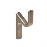 Крючок 1х рожковый САТИН НИКЕЛЬ Z113 (Hook ZIGZAG, скрытый монтаж)