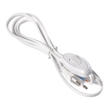 фото 4 -Шнур питания с выключателем и вилкой (БЕЛЫЙ, 1.7м)