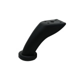 Опора гнутая h=90 (100) / 20*50мм ЧЕРНЫЙ матовый (ножка для дивана 002 F)