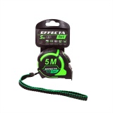 Рулетка Effecta Fort nylon ДВУХСТОРОННЯЯ проф. (5*25, автостоп, нейлон, магнит, резина)
