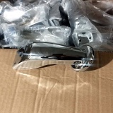 фото 3 -Опора гнутая h=90 (100) / 20*50мм хром (ножка для дивана 002)