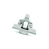 фото 5 -Петля 3D мебельная ПОЛУНАКЛАДНАЯ 90° с доводчиком (PRIMA PROF, slowmotion, 110°, заглушки)