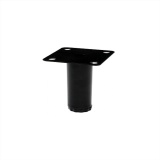 фото 3 -Опора регулируемая h=50 / d=25 ЧЕРНЫЙ матовый (ножка VE-01)