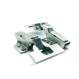 фото 4 -Петля 3D мебельная ВКЛАДНАЯ 90° с доводчиком (PRIMA PROF, slowmotion, 110°, заглушки)